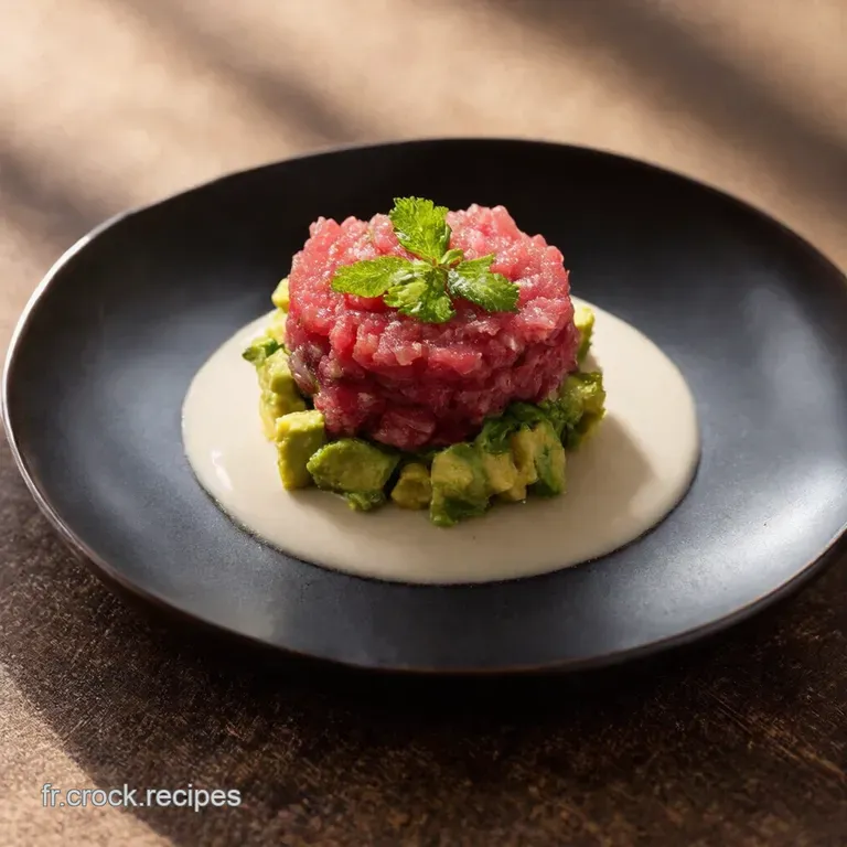 Tartare dAvocat Chic sur Cro&ucirc;tons Croustillants
