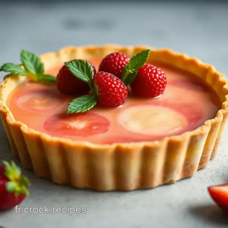 Tarte &agrave; la Rhubarbe Douce et Acidul&eacute;e