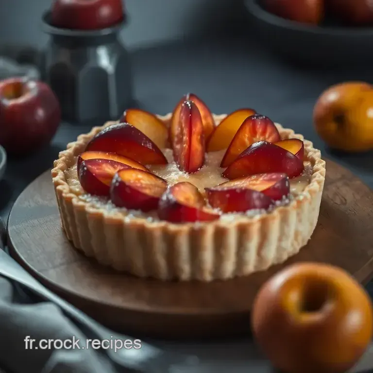 Tarte Au Nectarine Paradisiaque presentation