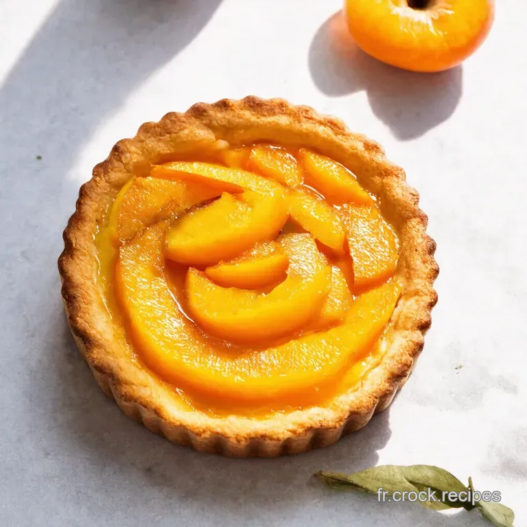 Tarte aux Abricots et Cr&egrave;me dAmande &agrave; la Verveine