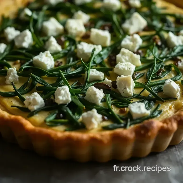 Tarte Aux &Eacute;pinards Et Feta presentation