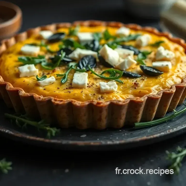 Tarte aux &Eacute;pinards Fresques et Fromage de Ch&egrave;vre