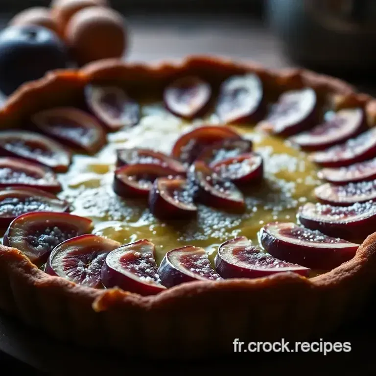 Tarte aux Figues avec P&acirc;te Sabl&eacute;e Maison