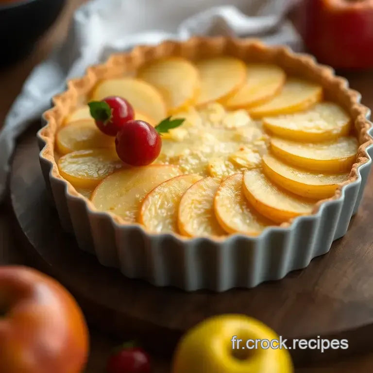 Tarte Aux Pommes &Agrave; La Fran&ccedil;aise: Simple & &Eacute;l&eacute;gante presentation