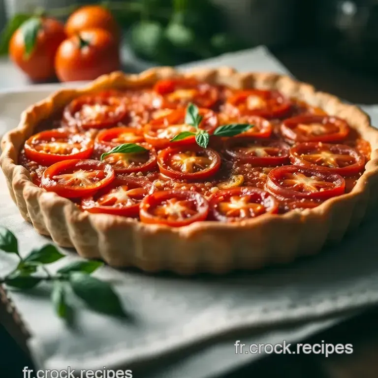 Tarte Aux Tomates De Provence : Un &Eacute;clat De Saveurs M&eacute;diterran&eacute;ennes presentation