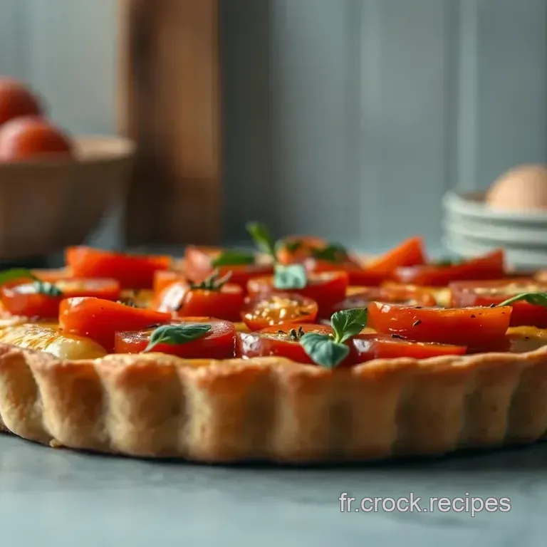 Tarte aux Tomates de Provence : Un &Eacute;clat de Saveurs M&eacute;diterran&eacute;ennes
