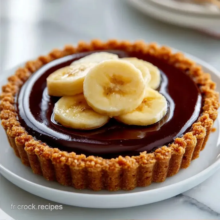 Tarte Chocolat Banane au Sp&eacute;culoos
