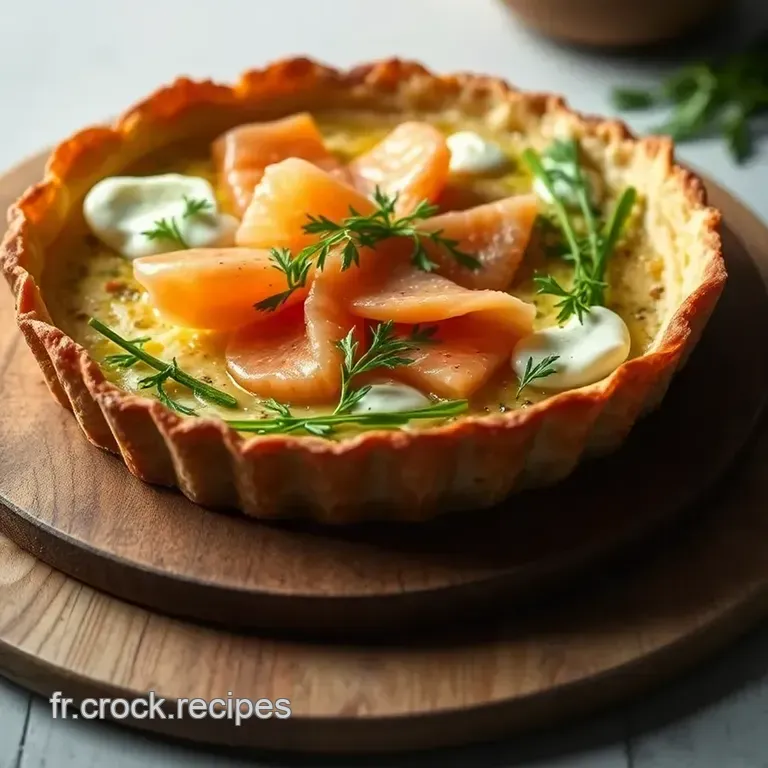 Tarte De Saumon Et &Eacute;pinards : La D&eacute;licieuse Fusion presentation