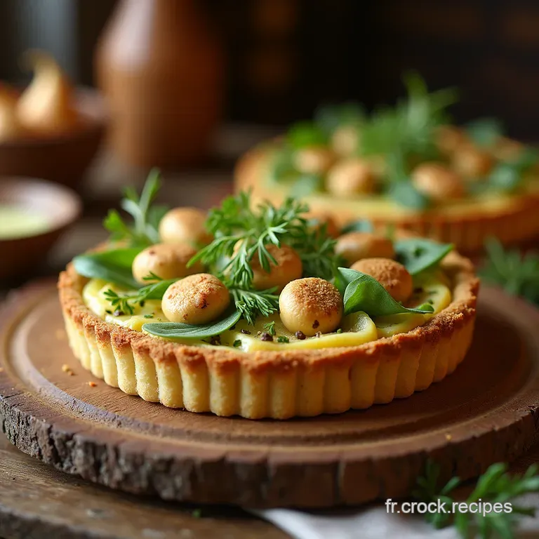 La Tarte Terroir Et Gourmandise &Eacute;pinards Frais Ch&egrave;vre Fermier Et Noix Croquantes presentation