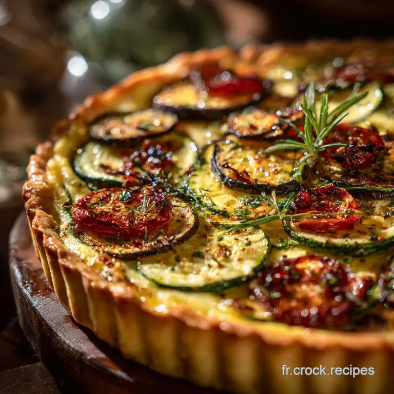 Tarte L&eacute;g&egrave;re aux Courgettes et Aubergines Le Go&ucirc;t du Soleil Sans Complexe