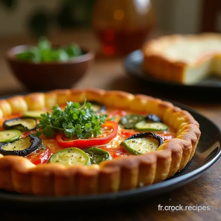 La Belle Jardini&egrave;re Tarte Rustique Aux L&eacute;gumes Du March&eacute; Et Emmental Aop presentation
