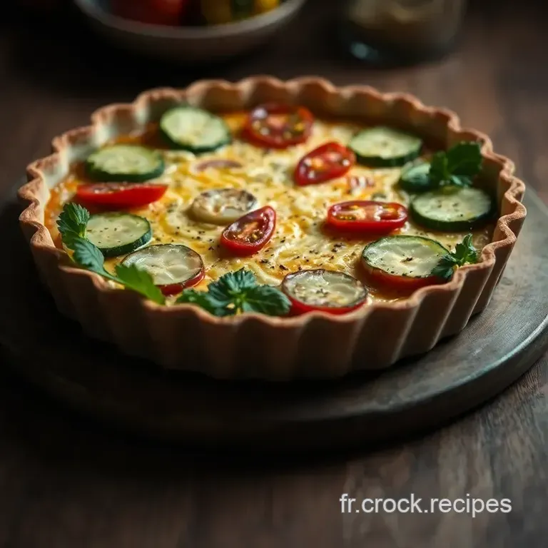 Tarte Proven&ccedil;ale Aux L&eacute;gumes De Saison presentation