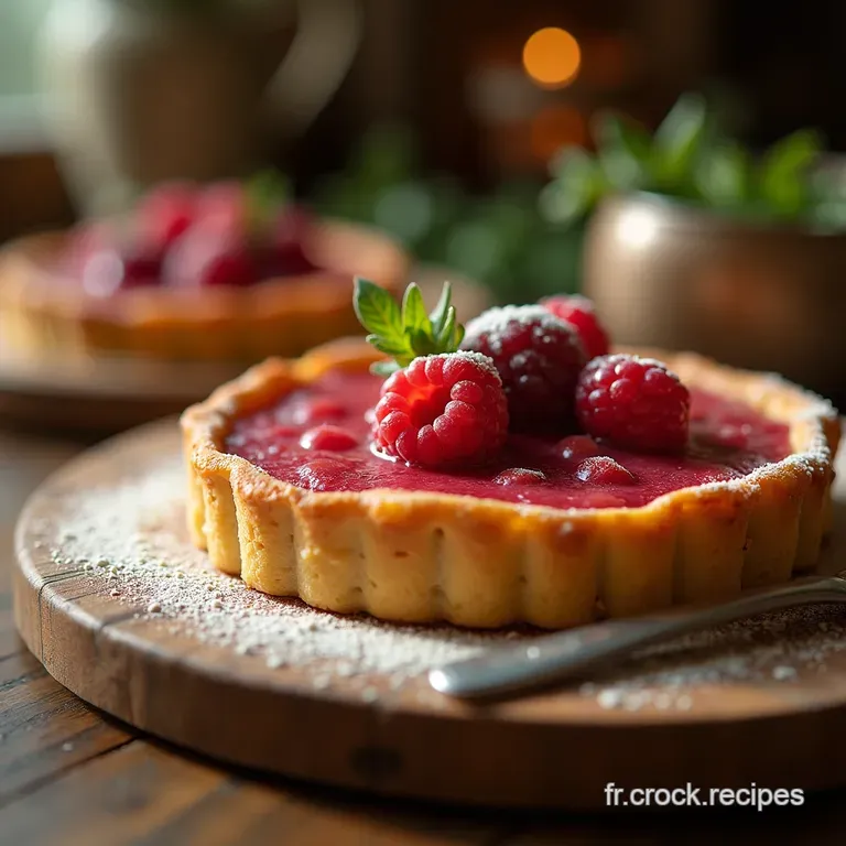 La Reine Du Printemps Tarte Croustillante &Agrave; La Rhubarbe Fa&ccedil;on Sabl&eacute; Breton presentation