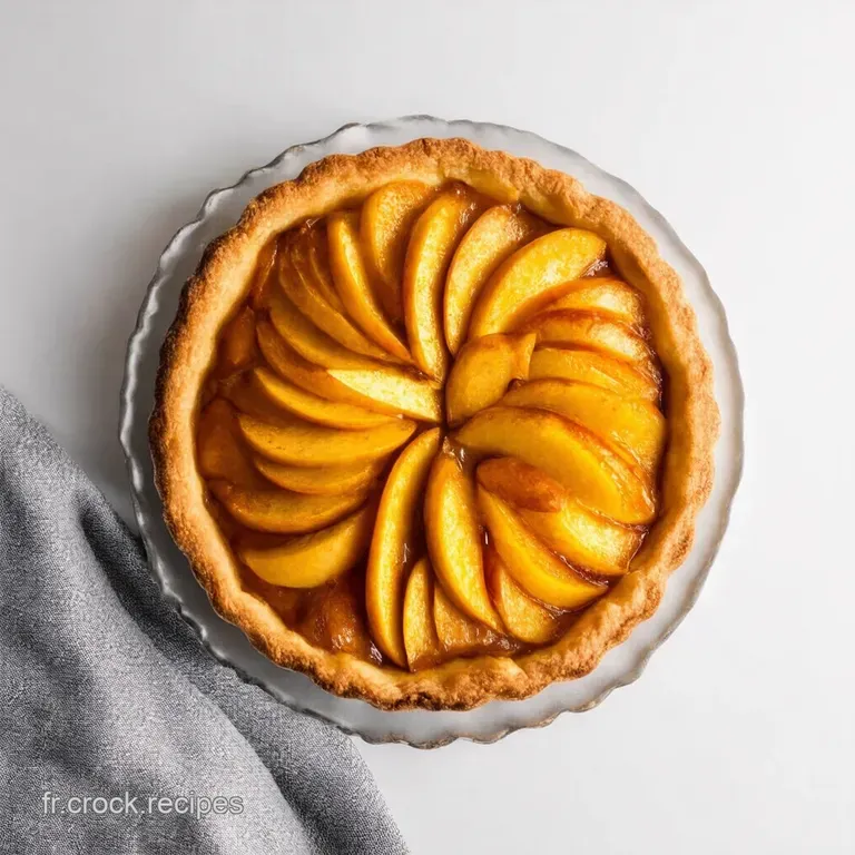 Tarte Rustique aux Pommes et &agrave; la Cannelle