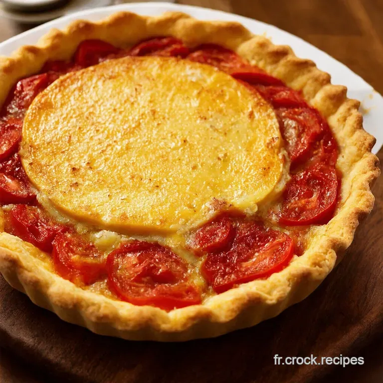 Tarte Soleil &Agrave; La Tomate Moutarde Et Gruy&egrave;re presentation