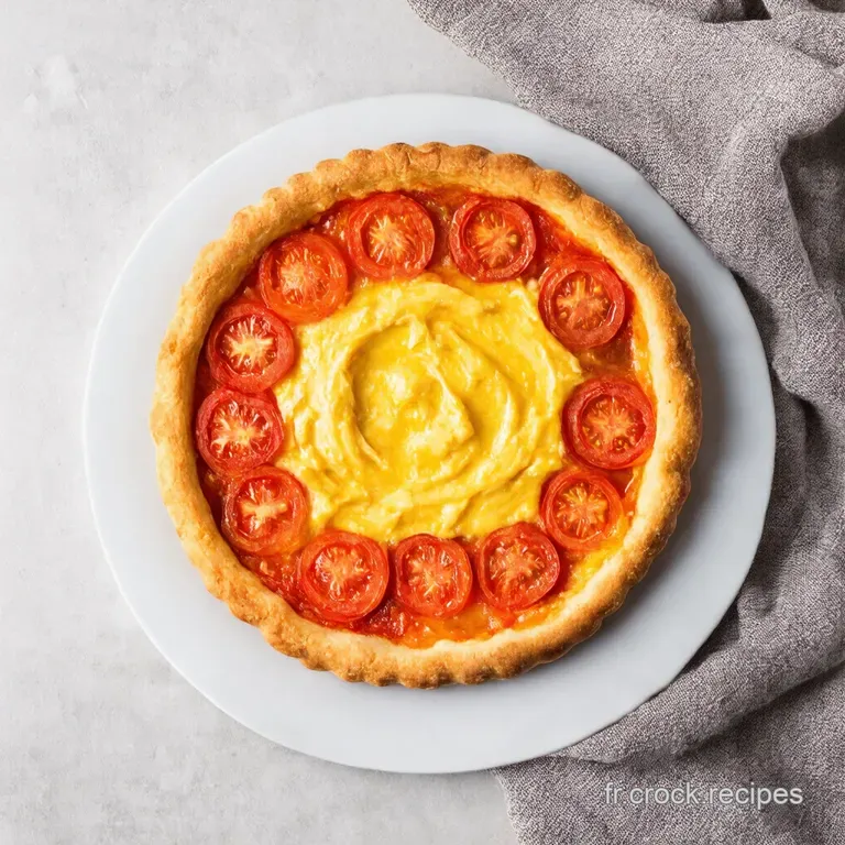 Tarte Soleil &agrave; la Tomate Moutarde et Gruy&egrave;re