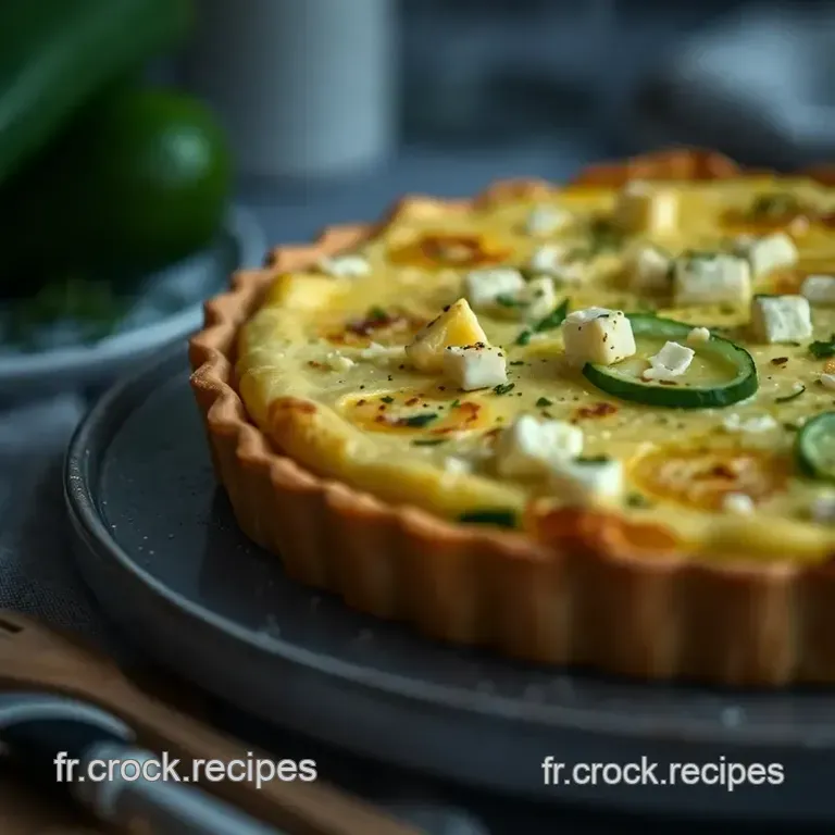 Tarte Soleil Courgette Ch&egrave;vre presentation