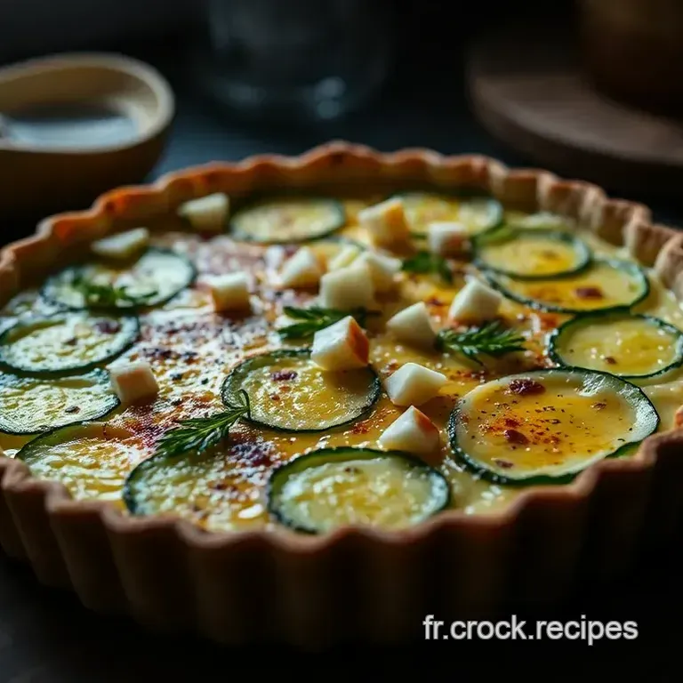 Tarte Soleil Courgette Ch&egrave;vre