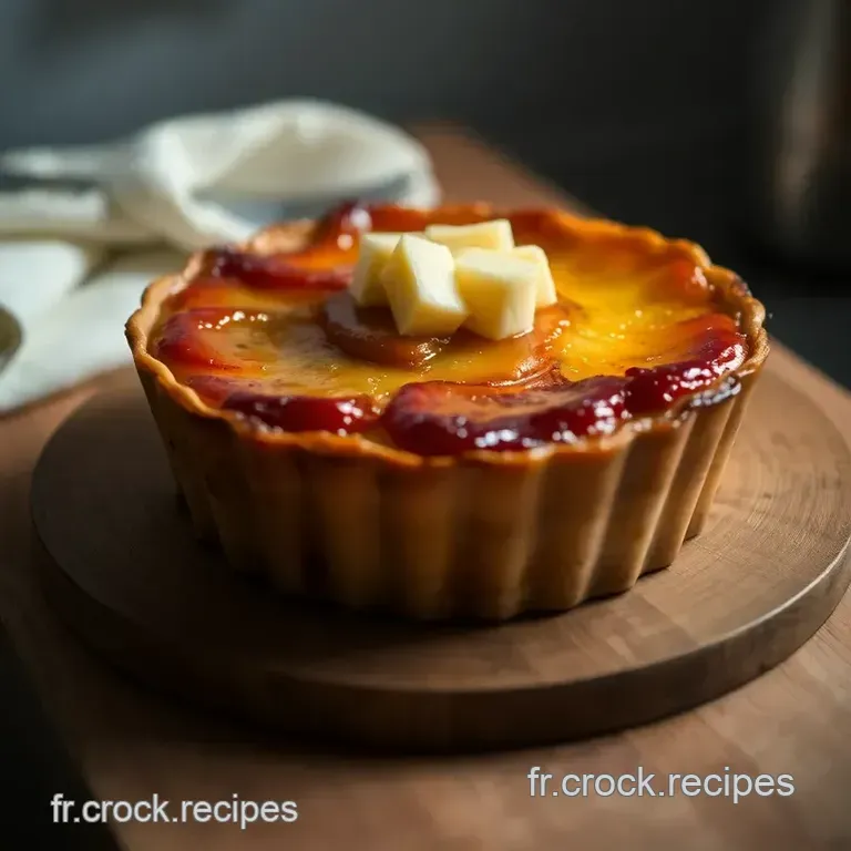 Tarte Tatin Aux Pommes Fa&ccedil;on Chantal Goya presentation