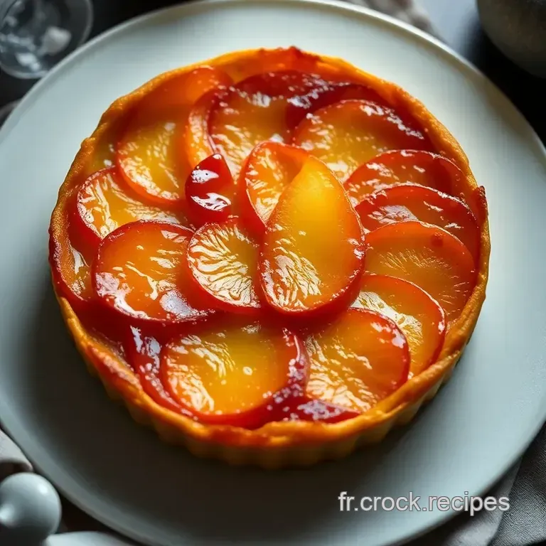 Tarte Tatin Classique : La D&eacute;licieuse Tarte Aux Pommes Renvers&eacute;e presentation
