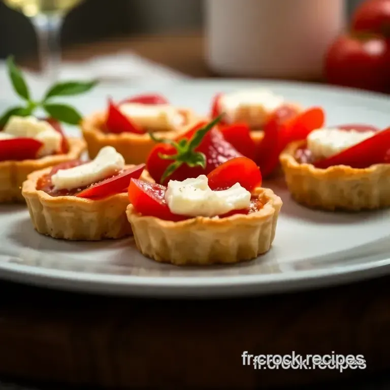 Tartelettes De Tomates Cerises Et Ch&egrave;vre presentation