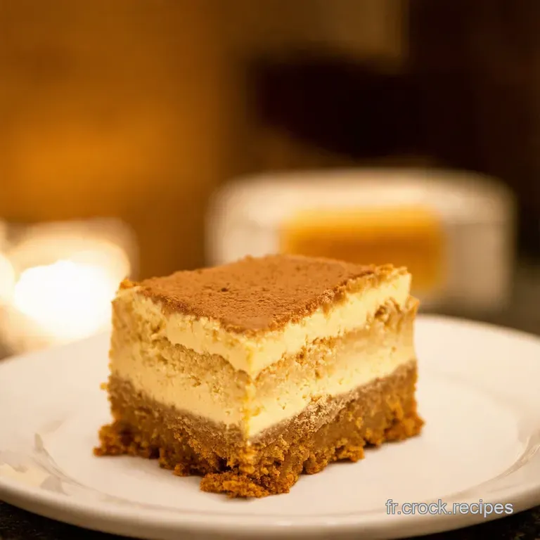 Tiramisu Au Caramel Beurre Sal&eacute; Et Pommes Po&ecirc;l&eacute;es presentation