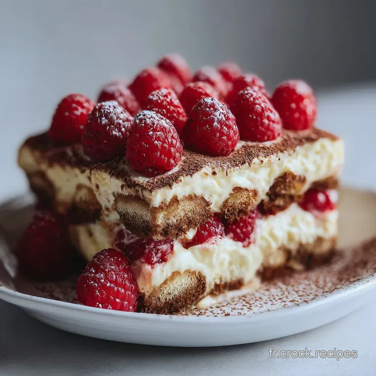 Tiramisu aux Framboises Soyeux