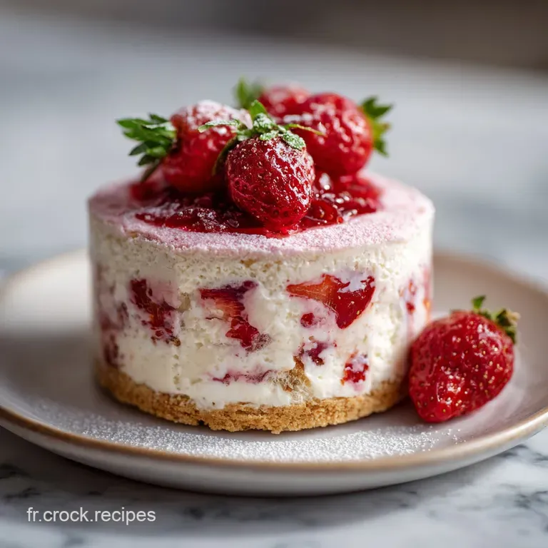 Individual tiramisu cup with bright red berries and dusting of cocoa. A delicate dessert, ready to enjoy.