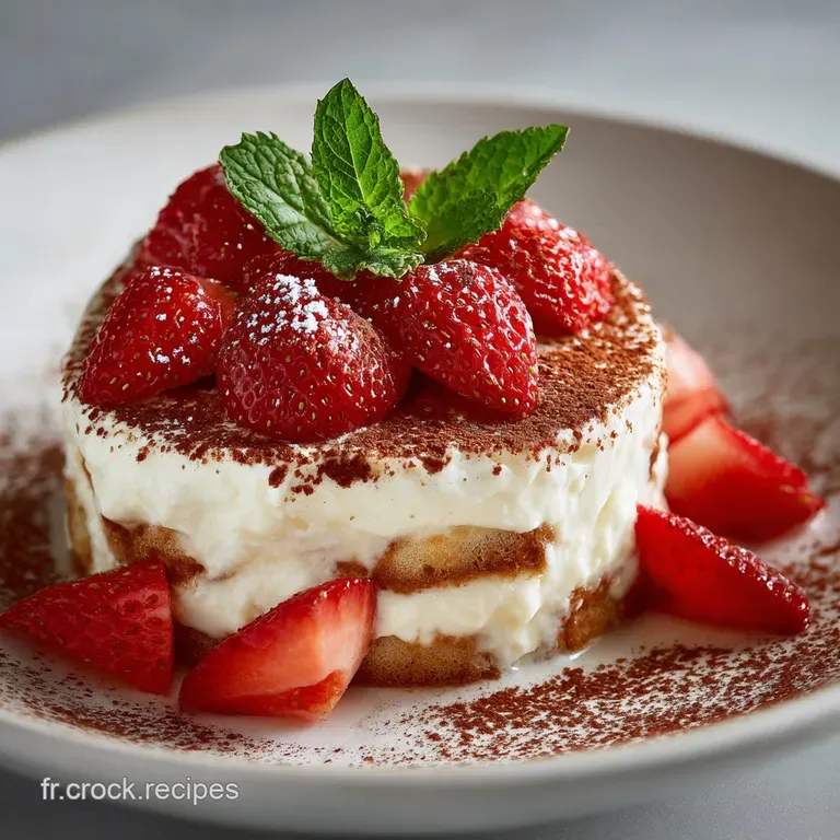 Tiramisu L&eacute;ger aux Fraises : L&Eacute;l&eacute;gance Fruit&eacute;e dun Classique All&eacute;g&eacute;