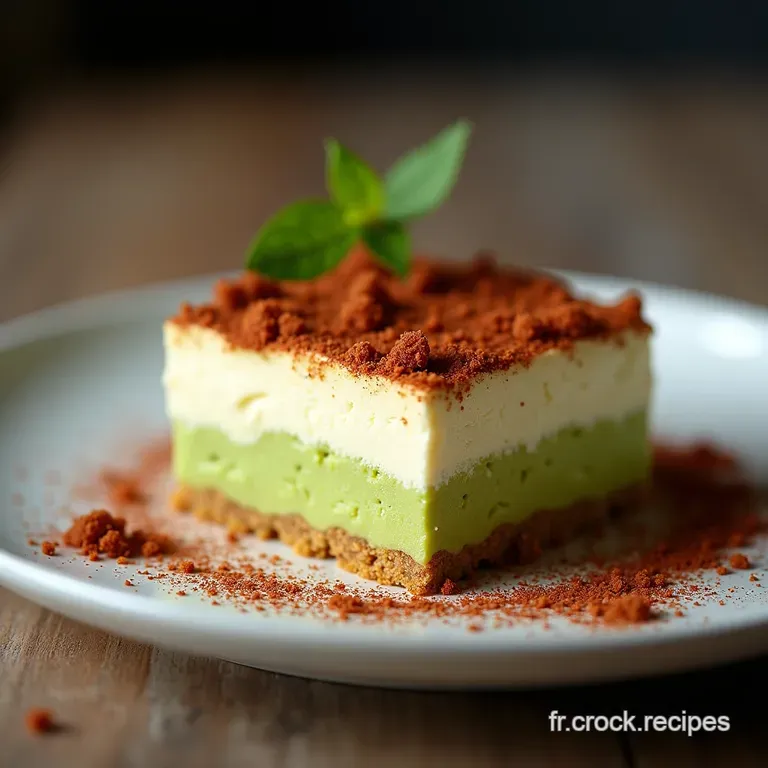 Tiramisu Pistache de Chef La Douceur Verte de nos R&ecirc;ves