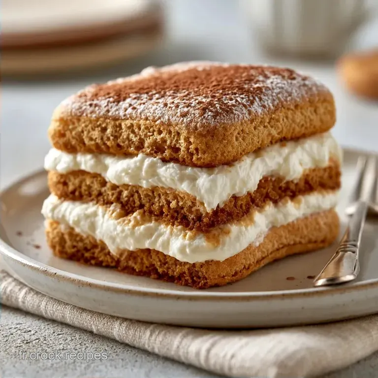 Tiramisu Sans Cuisson au Mascarpone