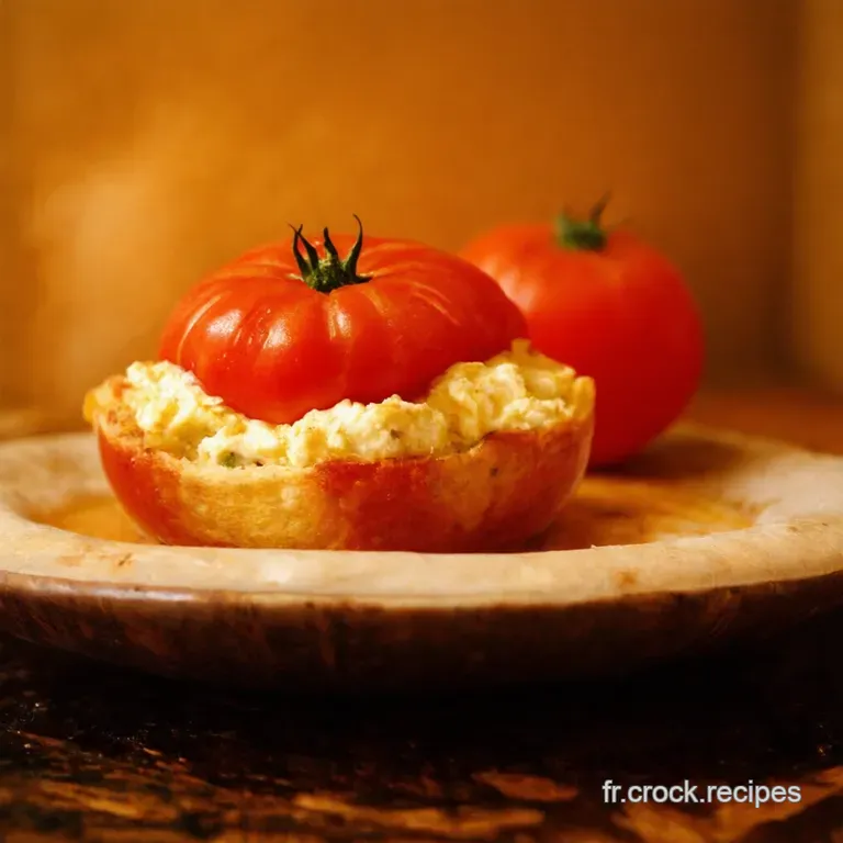 Tomates Far&ccedil;ies &Agrave; La Ricotta Un Go&ucirc;t De Soleil M&eacute;diterran&eacute;en presentation