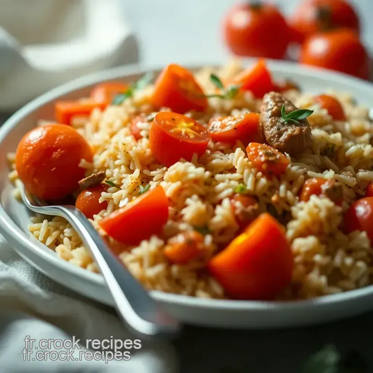 Tomates Farcies Au Riz: Le Plat R&eacute;confortant &Agrave; La Fran&ccedil;aise presentation