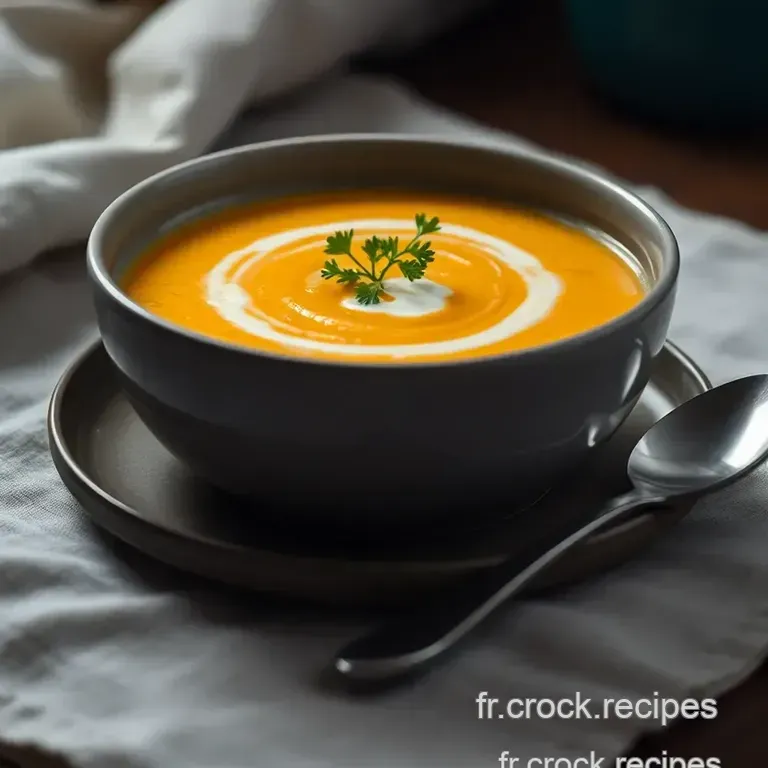 Velout&eacute; De Butternut Noisettes & Huile De Noix presentation