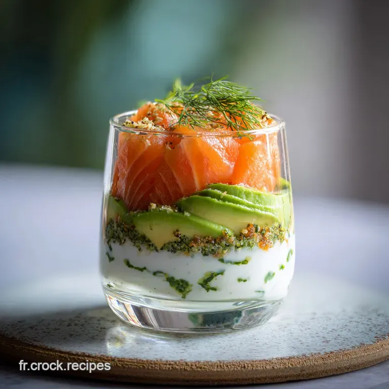 Verrine Avocat et Saumon Fum&eacute;