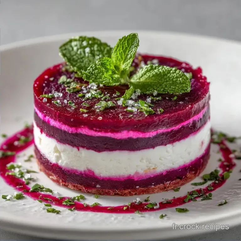 Verrine Betterave Ch&egrave;vre Frais: Onctueuse