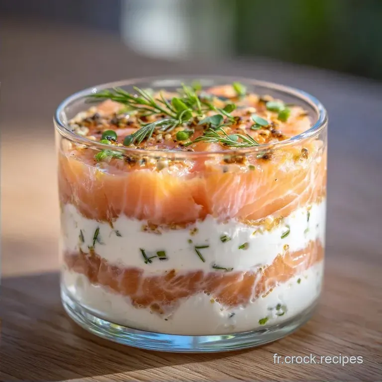 Verrine Saumon Fromage Frais: Onctueuse et Fra&icirc;che