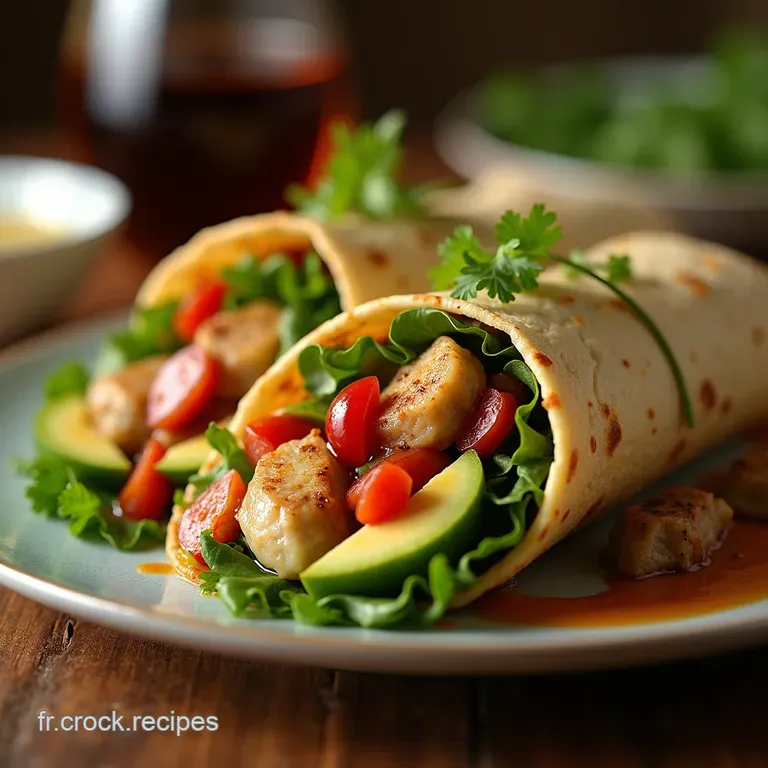 Le Wrap Compl&egrave;te Prot&eacute;in&eacute; Aux L&eacute;gumes Grill&eacute;s Et Sauce Yaourtherbes Fra&icirc;ches presentation