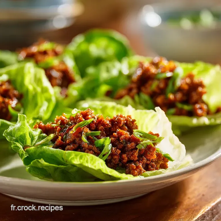 Wraps De Laitue Au B&oelig;uf Hach&eacute;: Saine Et Rapide